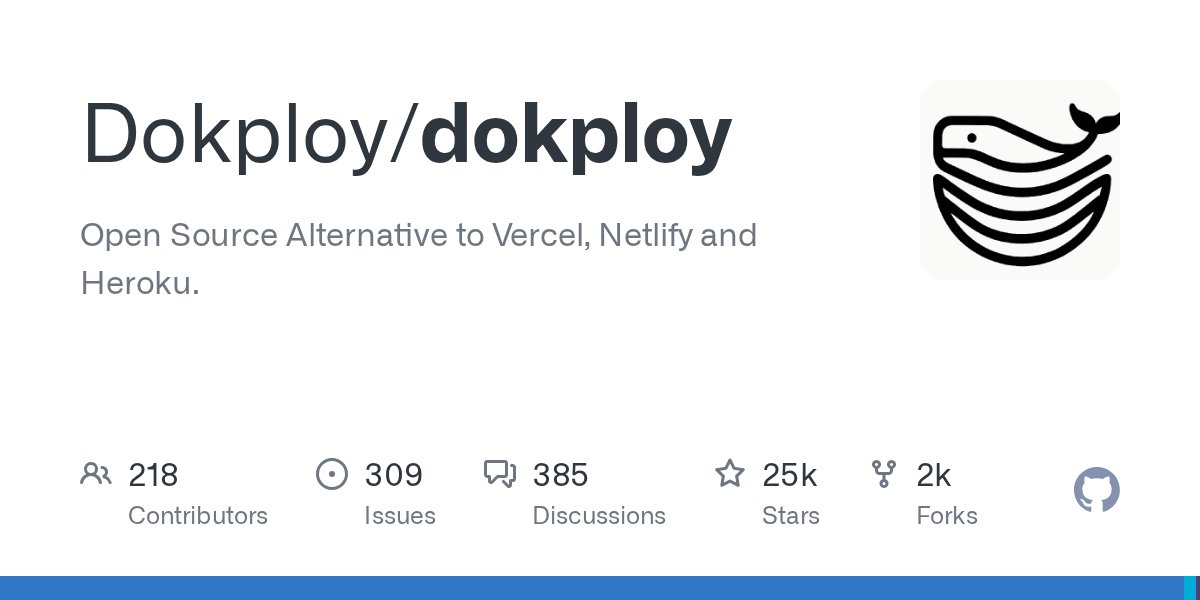 clxymox's tweet card. Open Source Alternative to Vercel, Netlify and Heroku. - Dokploy/dokploy