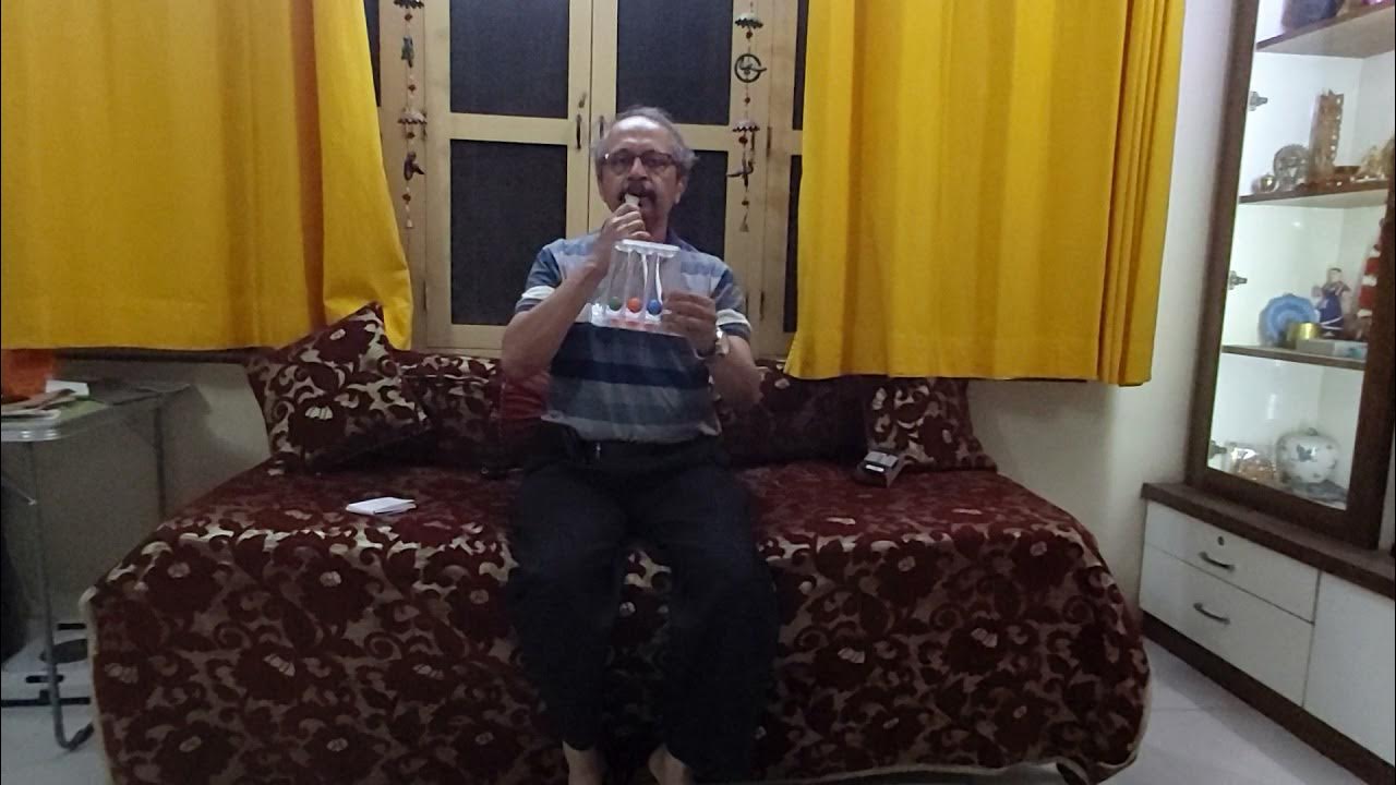 Prasannasimha's tweet card. Lung exercises for preparation for COVID