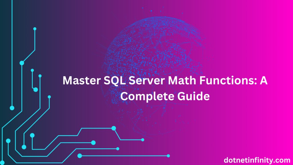 DotnetInfi93786's tweet card. Mathematics is the backbone of data analysis, financial computations, and geometric calculations in SQL Server. Whether you’re calculating profits, analyzing