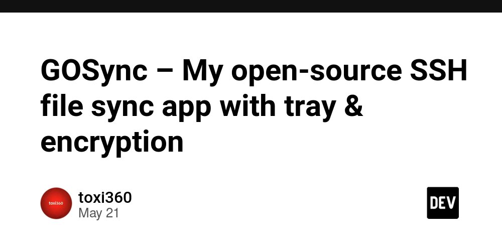 The_Python_DEV's tweet card. Hey folks! 👋 I recently built GOSync, a lightweight desktop application that securely syncs files...