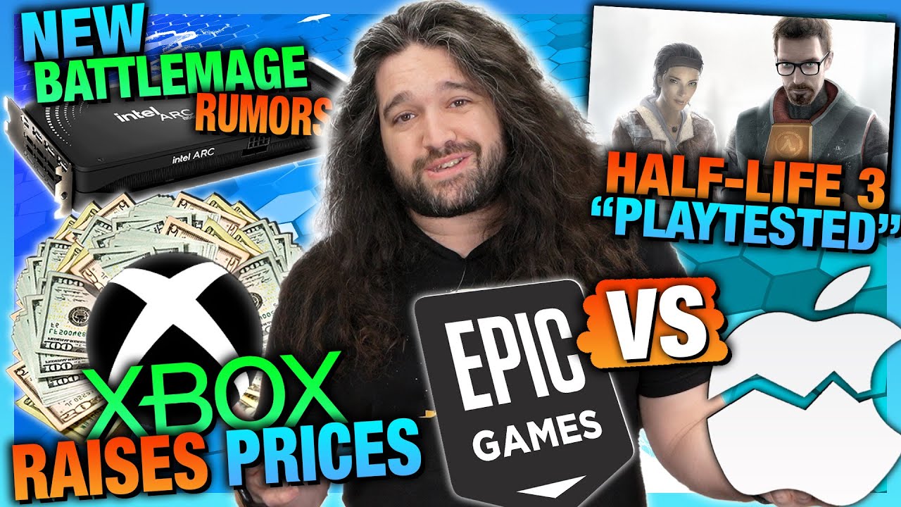 TechAlertHub's tweet card. HW News - Apple Loses, Microsoft Game Prices Skyrocket, Battlemage...