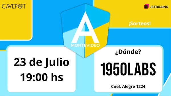 angularMVD's tweet card. La gente de [1950Labs](https://1950labs.com/) nos abre sus puertas nuevamente para la edición de Julio! Por estos motivos les agradecemos desde ya por su buena predisposici