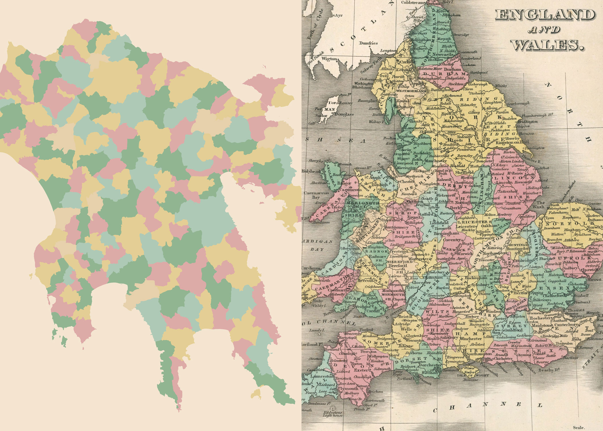 StaridasGeo's tweet card. Sampling colors with the eyedropper tool from an old map, generalized with Raster functions in ArcGIS Pro, then saving them in a custom Style.