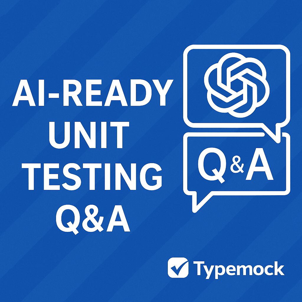 EliLopian's tweet card. Discover AI-ready unit testing Q&A for .NET & C++. Mock statics, globals, sealed classes, and legacy code easily with Typemock.