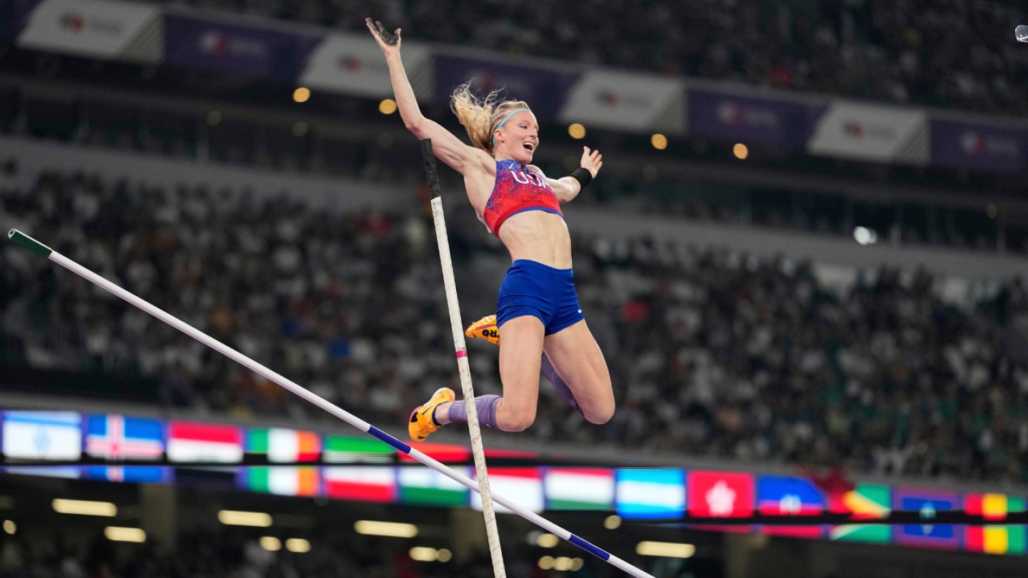 AP_Images's tweet card. The Associated Press photo team share a behind the scenes look at how they cover the World Athletic Championships from all angles.
