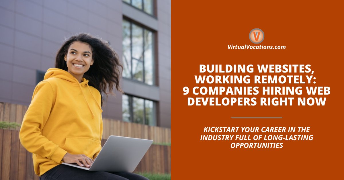 RemoteWorkChat's tweet card. Discover 10 companies hiring for remote web developer jobs and learn how to land your next work-from-home role.