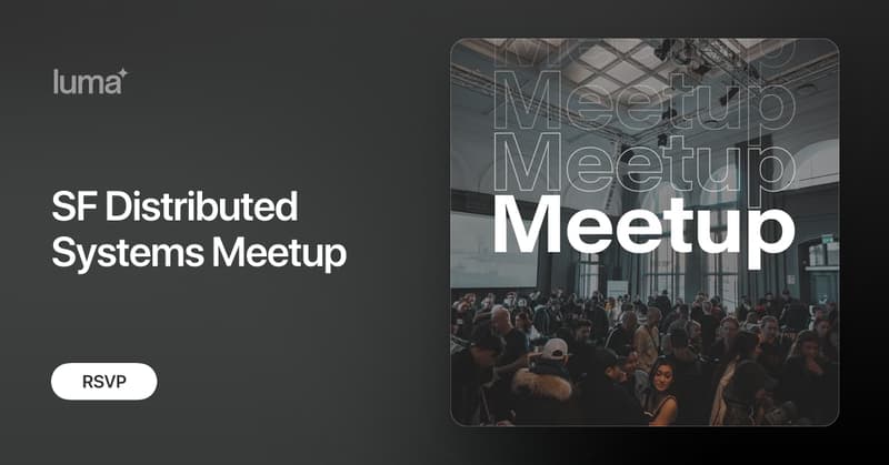 julianhyde's tweet card. NYC can't have all the fun! We're excited to be organizing a new meetup for the Bay Area focused on building large scale distributed systems. Our first meeting…