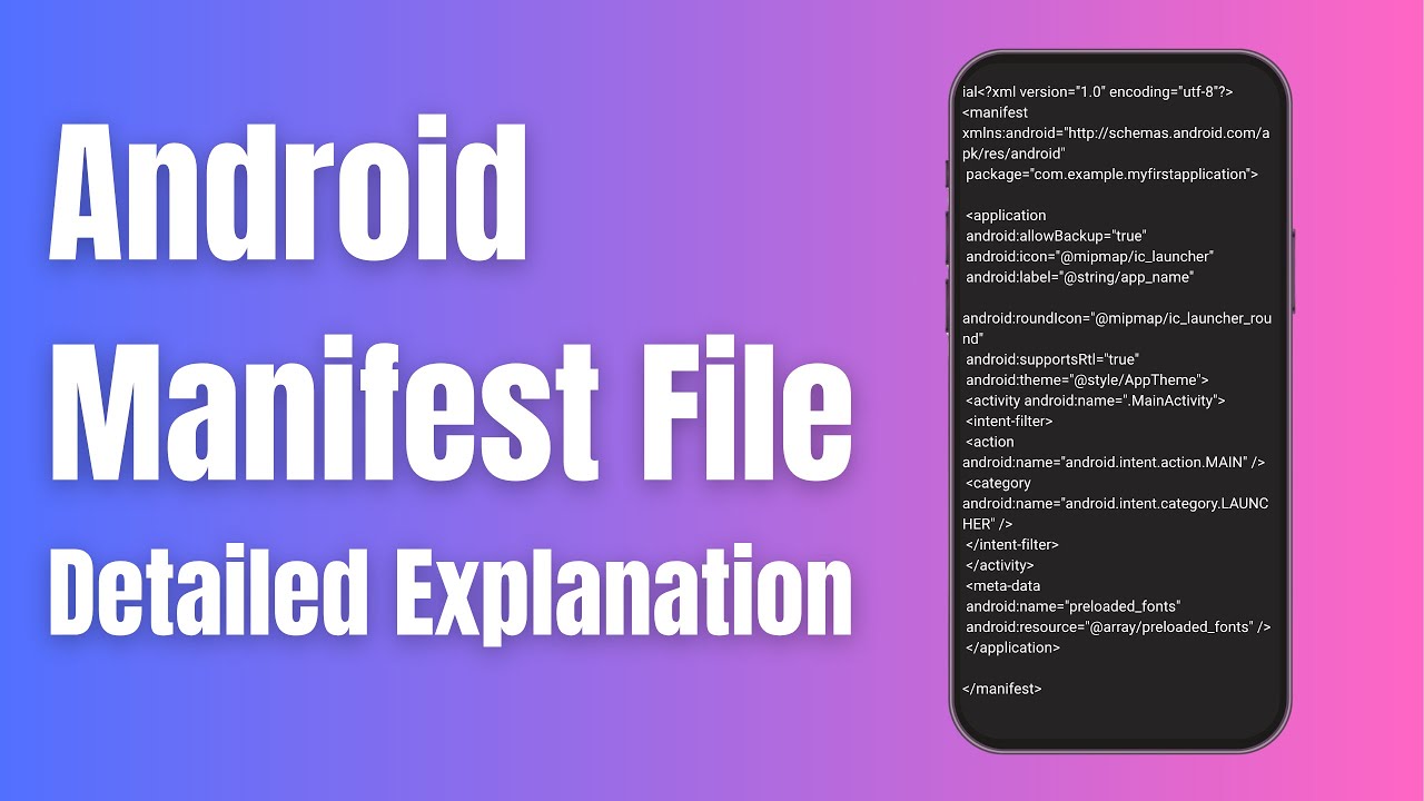 navtewari's tweet card. Android Manifest File Explained in Hindi | Android App Development...