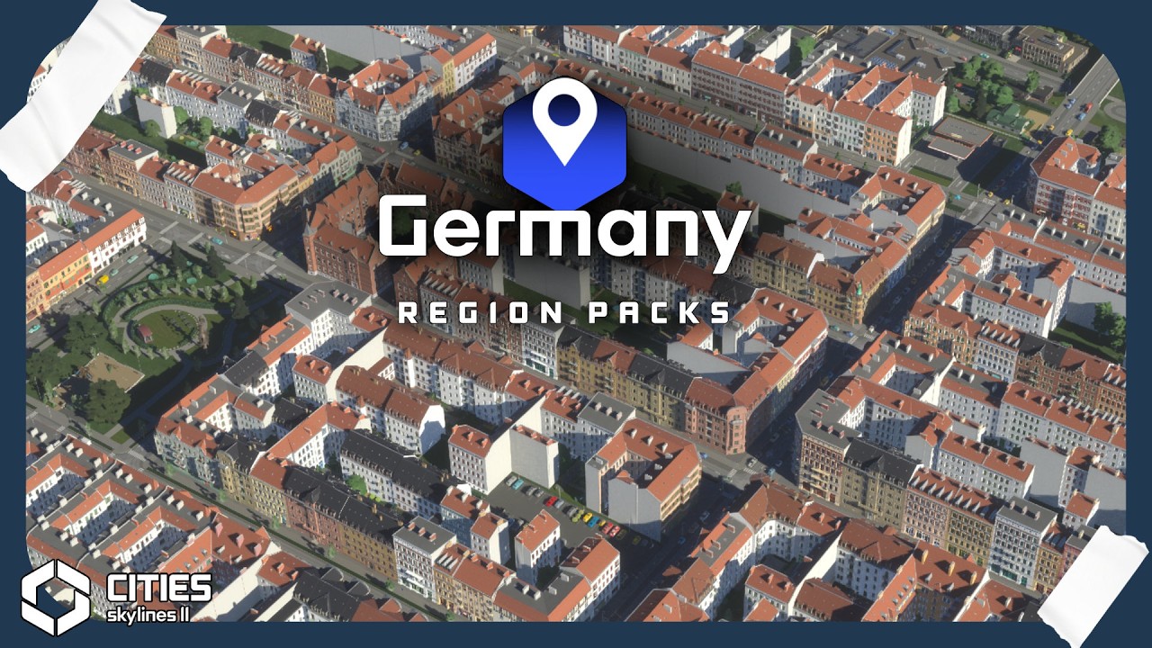 TitanGameDesign's tweet card. The German Region Pack finally got me addicted to Cities Skylines 2!