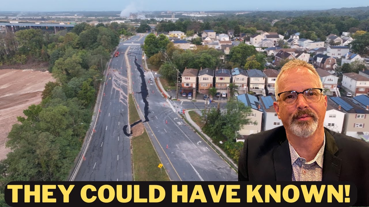 Toniconfid's tweet card. New Jersey Road Sliding Update with Drone Footage