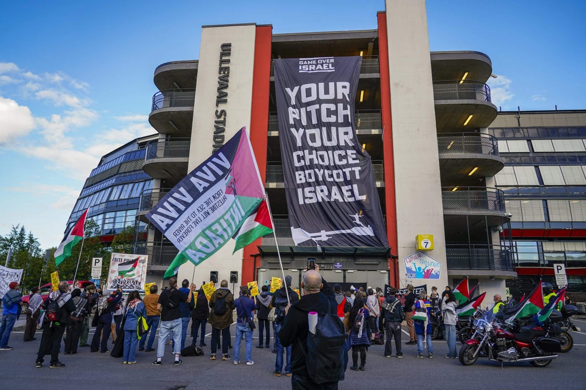 nytimes's tweet card. Explaining why the conflict in Gaza is providing an unsettling backdrop to a crucial World Cup qualifier