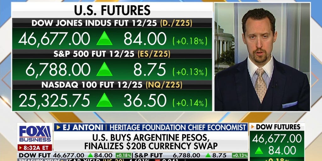 MariaBartiromo's tweet card. Heritage Foundation chief economist EJ Antoni joins 'Mornings with Maria' to break down Nvidia’s record highs and the Trump administration’s approval of billions in chip exports to the UAE.