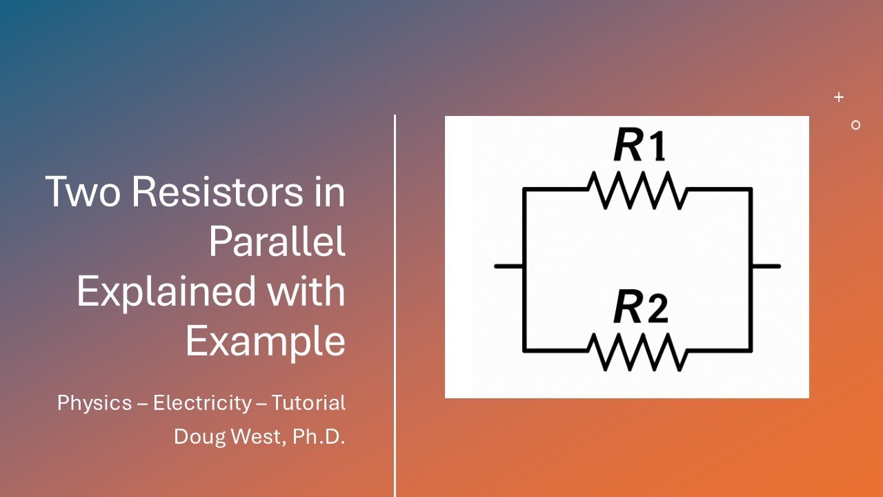 DCoins's tweet card. Two Resistors in Parallel Explained with Example