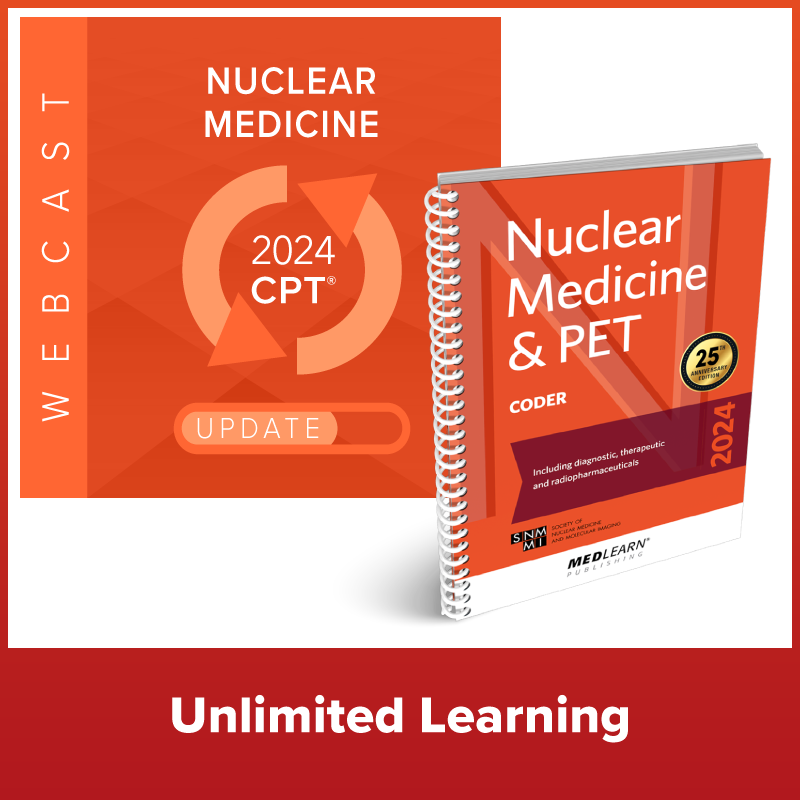 MedLearnPubs's tweet card. Discover a solution to the complexities of nuclear medicine coding! 70% of our subscribers agree that nuclear medicine is a challenging area to code. Unlock seamless coding, charging, billing, and...