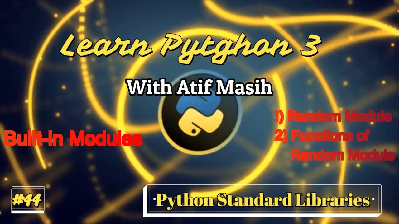 Learn_Python3's tweet card. 45 Python standard libraries part 4 how to use of Random module in...