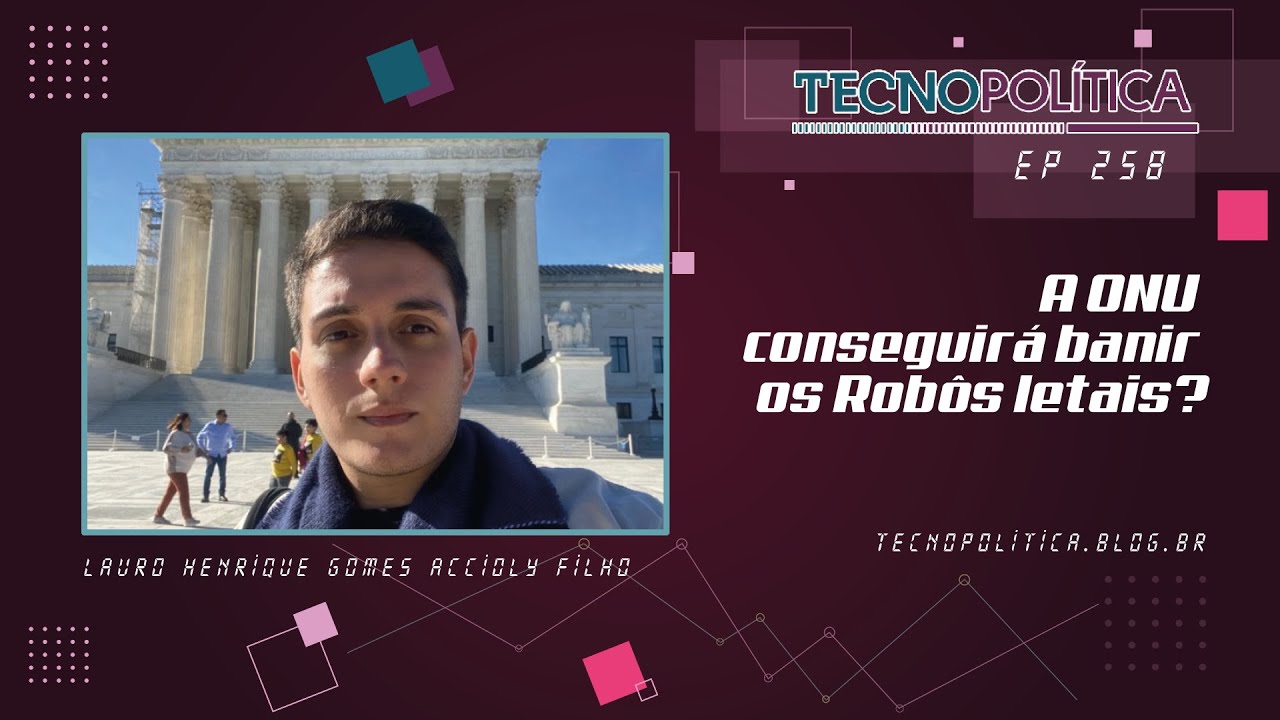 podtecnopol's tweet card. TECNOPOLÍTICA #258 - A ONU conseguirá banir os Robôs letais?