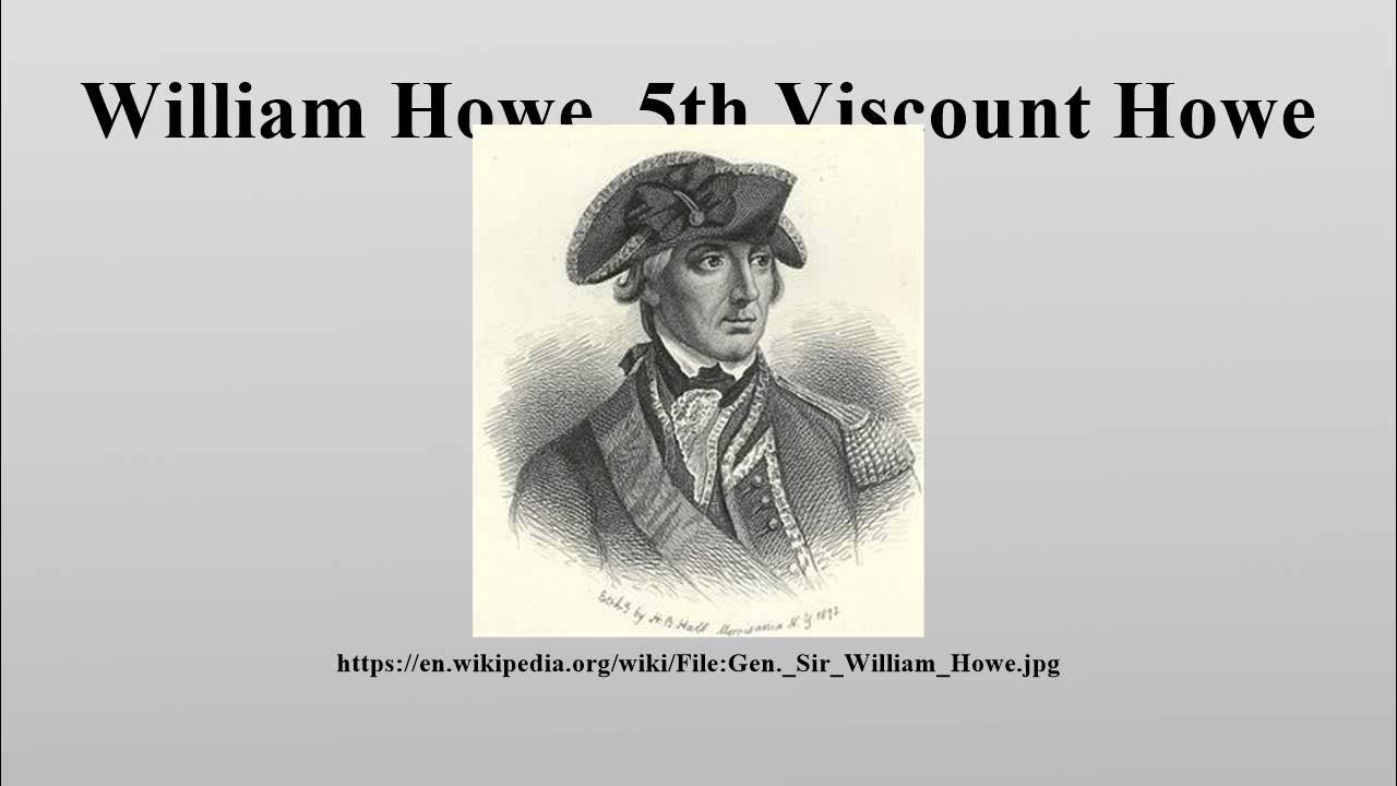 mpburmeister's tweet card. William Howe, 5th Viscount Howe