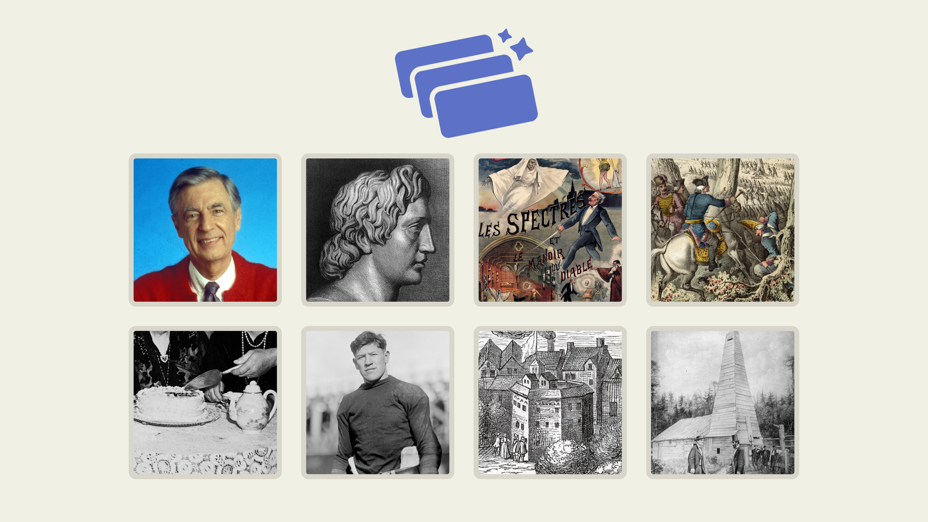 nytimes's tweet card. Can you sort 8 historical events?