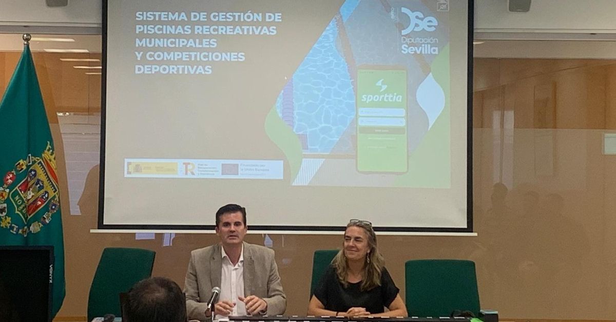 SevillaDiarioes's tweet card. INPRO entrega dispositivos PDA a 30 municipios para el control de piscinas en una iniciativa que se suma a la plataforma Sporttia, compuesta por una web y una app y que desde finales de 2024 se usa...