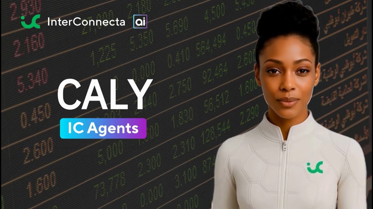 Interconnecta's tweet card. CALY | Financial Intelligence Agent