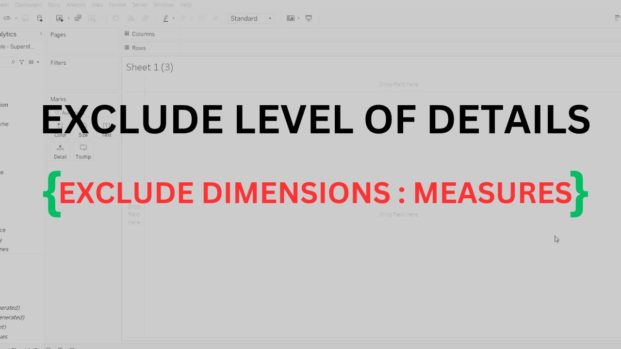 noname_318's tweet card. What Is Exclude LoD And How It Is Used | Tableau Tutorial