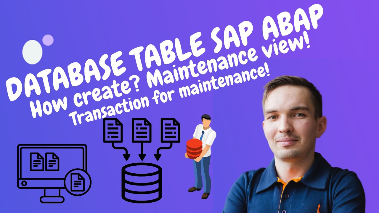 blog_abap's tweet card. Database table in SAP ABAP | Maintenance view ABAP