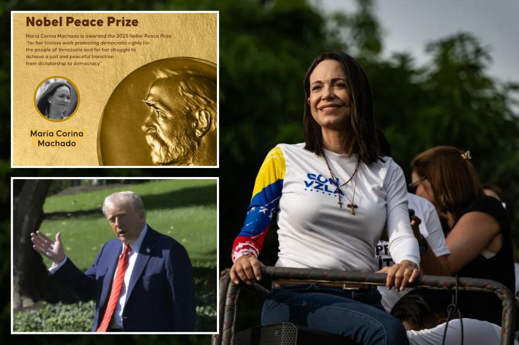 Elvin_Unleashed's tweet card. The Venezuelan opposition leader dedicated her award to President Trump and his "decisive support" of democracy in the South American nation.