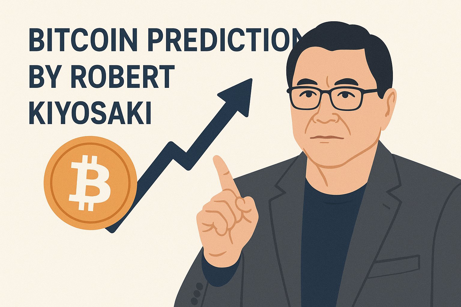 ByteStack360's tweet card. Robert Kiyosaki forecasts Bitcoin reaching $1M by 2035 amid a potential economic crisis. Learn why he’s betting on Bitcoin, gold, and silver as hedges against inflation and market turmoil.