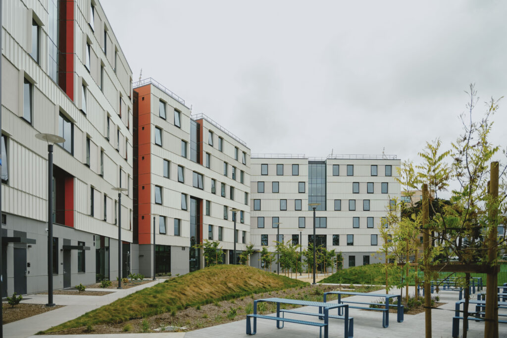 EDspacesEvent's tweet card. Across California, universities are racing to meet the evolving demands of today’s students—none more urgent than the need for on-campus student housing.