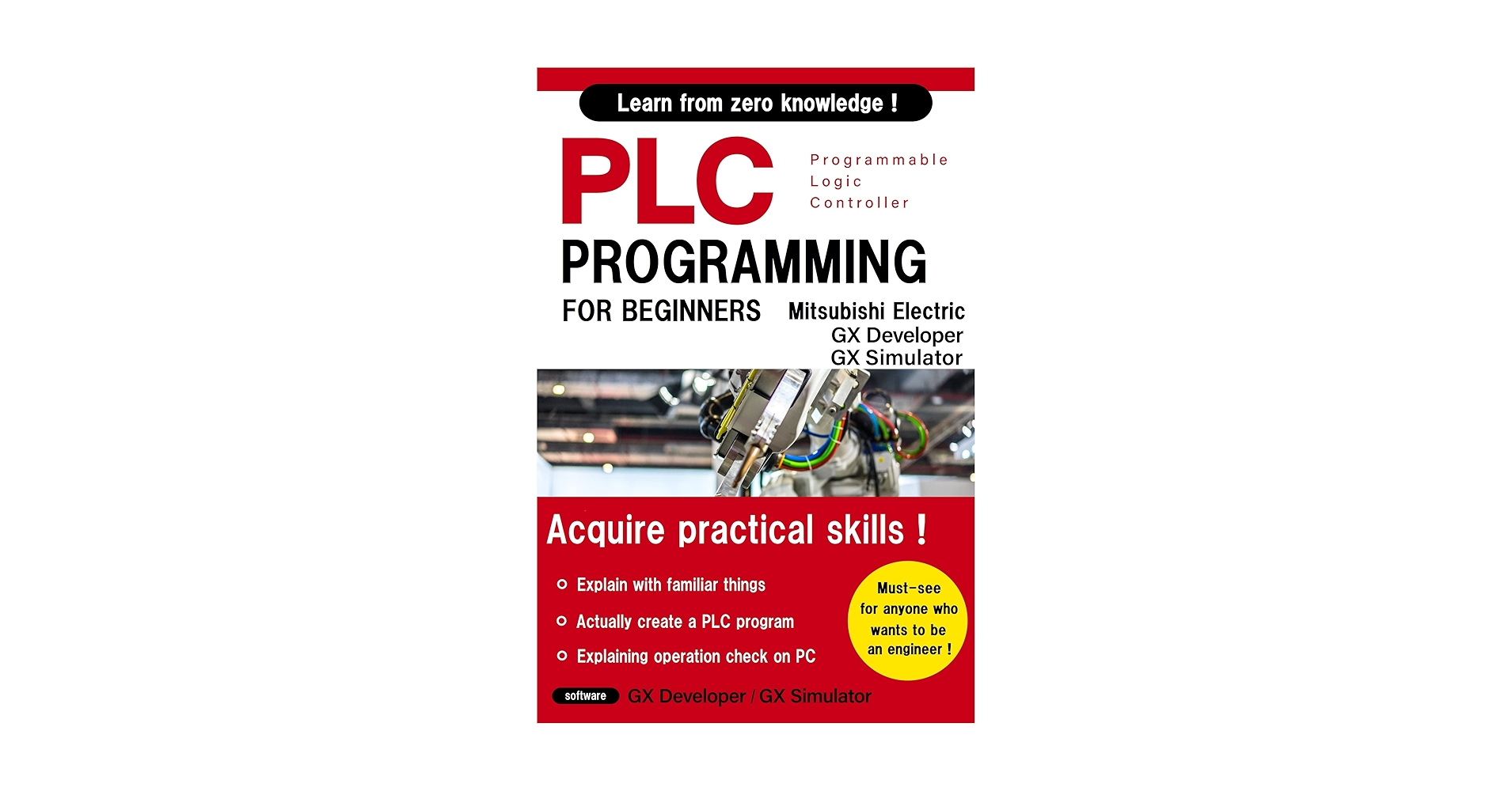 Williams65535's tweet card. BASIC PLC PROGRAMMING FOR BEGINNERS (Mitsubishi Electric GX Developer / GX Simulator)