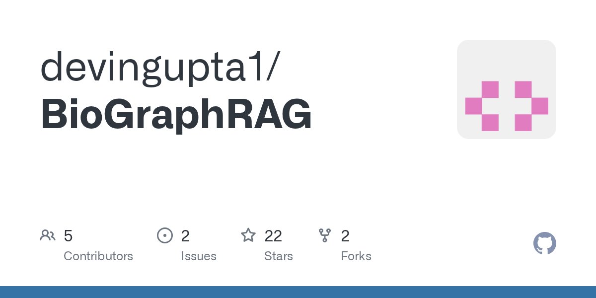 KunjRathod17's tweet card. Contribute to devingupta1/BioGraphRAG development by creating an account on GitHub.