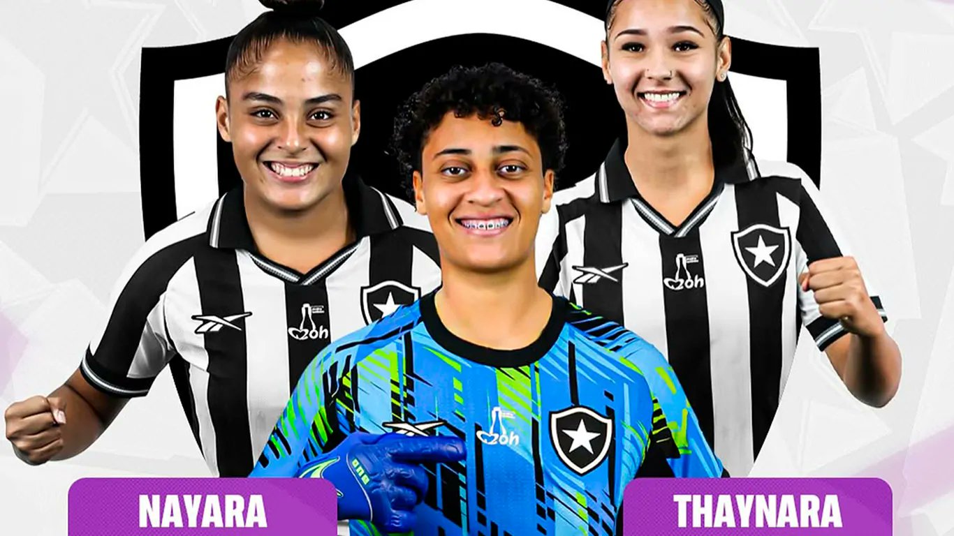 fogonarede's tweet card. Nayara, Sarah e Thaynara, do Sub-20 do Botafogo, foram convocadas, nesta quinta, 9, para representar a Seleção Brasileira da categoria...