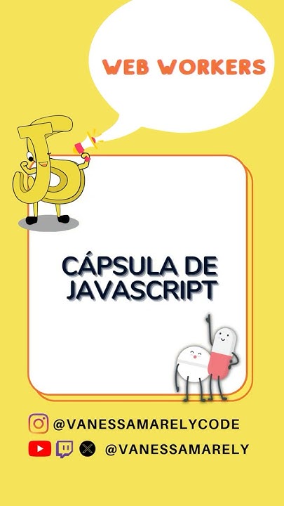 vanessamarely's tweet card. Cápsula de #javascript Web Workers #aprendejavascript