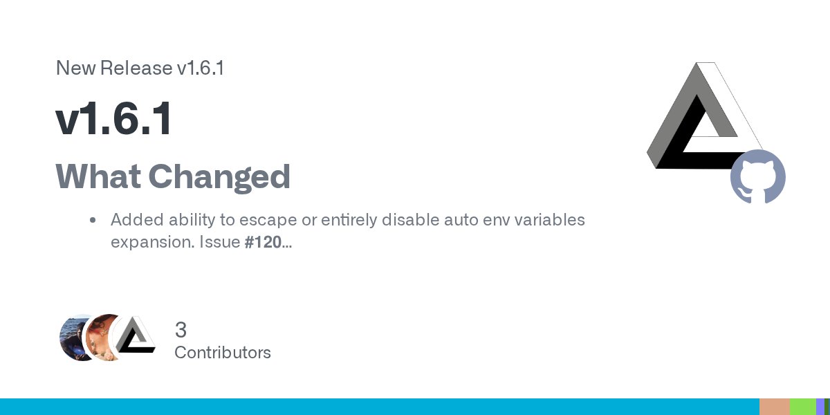 ProcessCompose's tweet card. What Changed Added ability to escape or entirely disable auto env variables expansion. Issue #120 Added ability to specify TUI refresh rate as Go duration. Huge thanks to @diamondburned Dependenci...