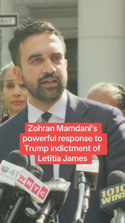Temoge's tweet card. Mamdani Delivers POWERFUL RESPONSE to Trump Indictment of Letitia...