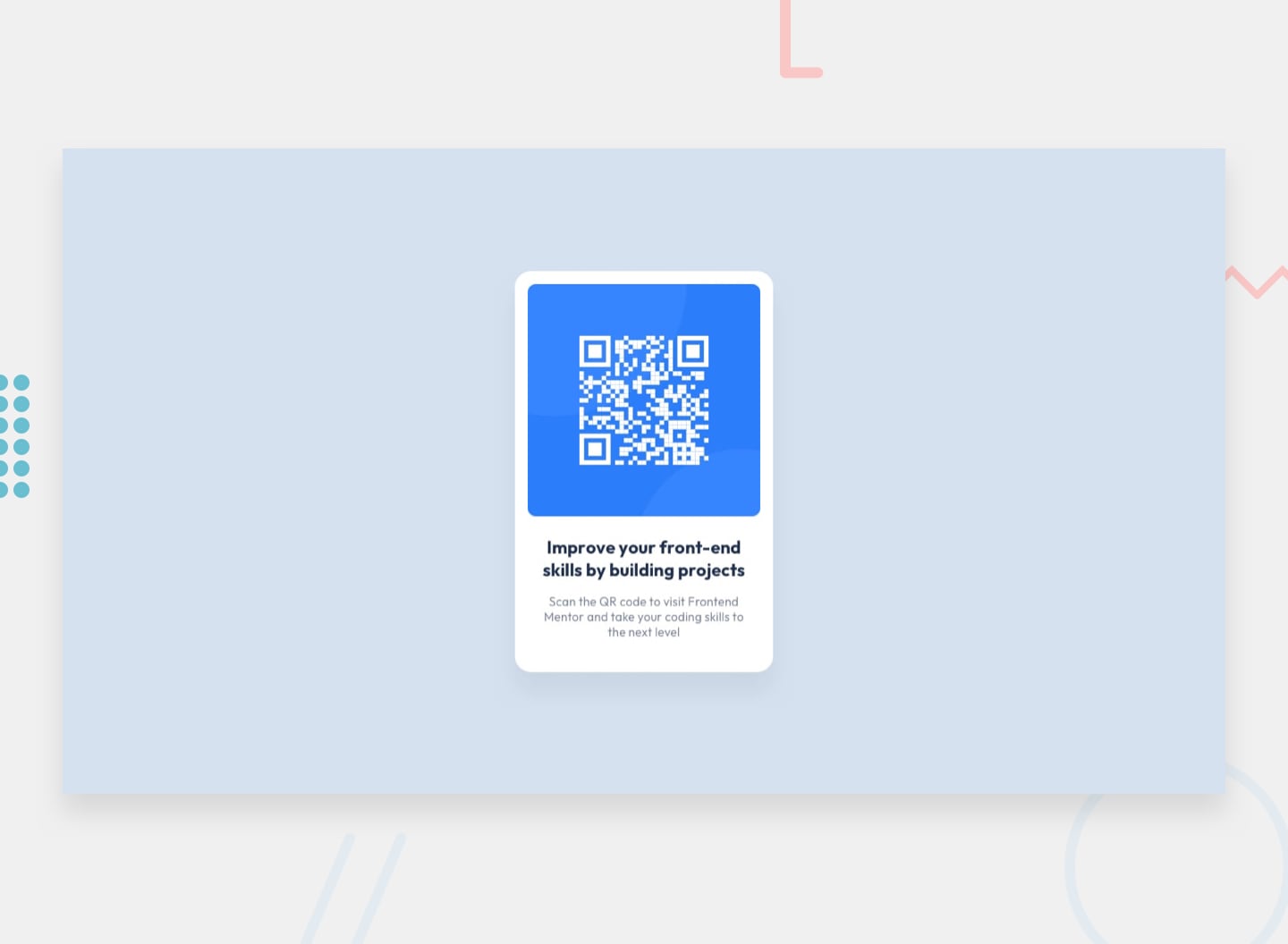 defimuha's tweet card. muhammedadekunle's front-end solution for the QR code component coding challenge on Frontend Mentor