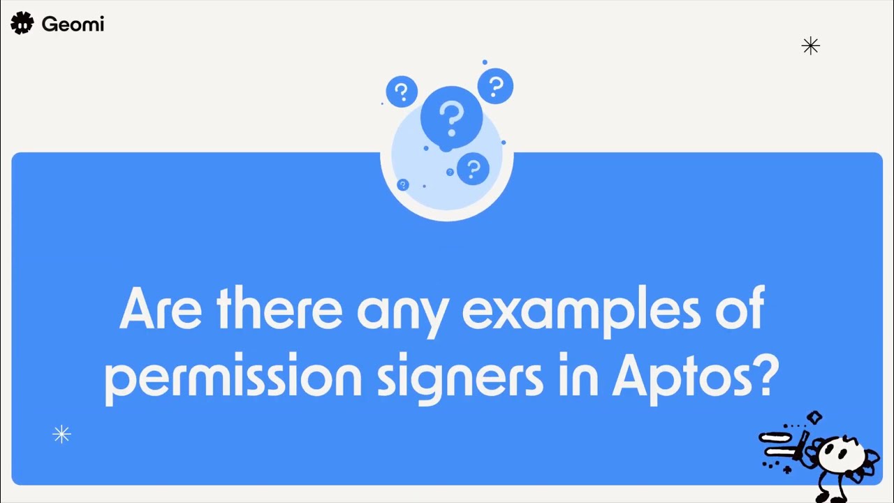 GeomiDev's tweet card. What about permission signers on Aptos? (From AMA #1)