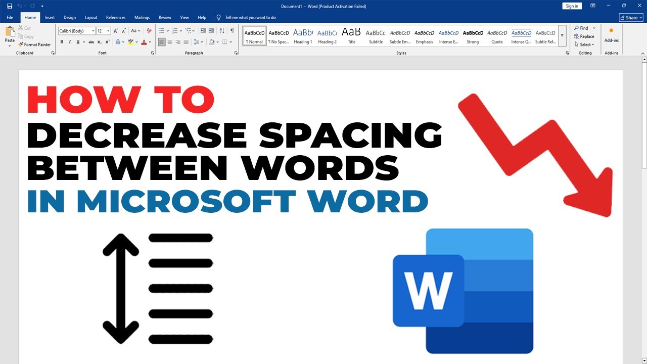 BehanceOve's tweet card. How to decrease spacing between words in Microsoft word