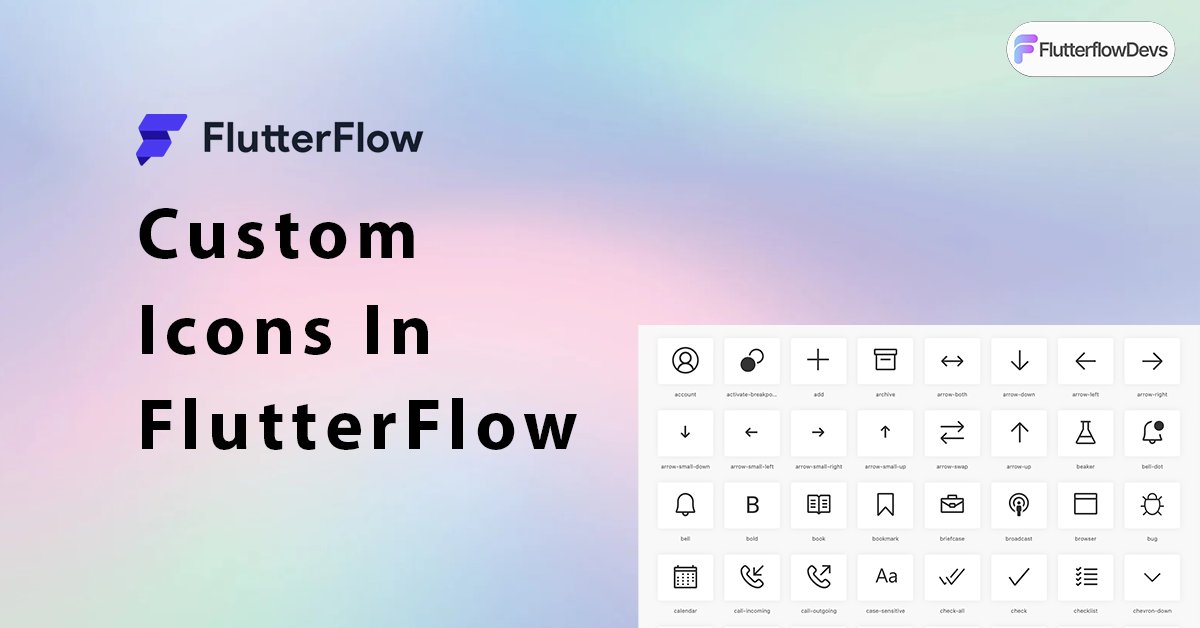 FlutterflowDevs's tweet card. Learn how to import custom icon and create custom icons for your Flutterflow projects by converting images.