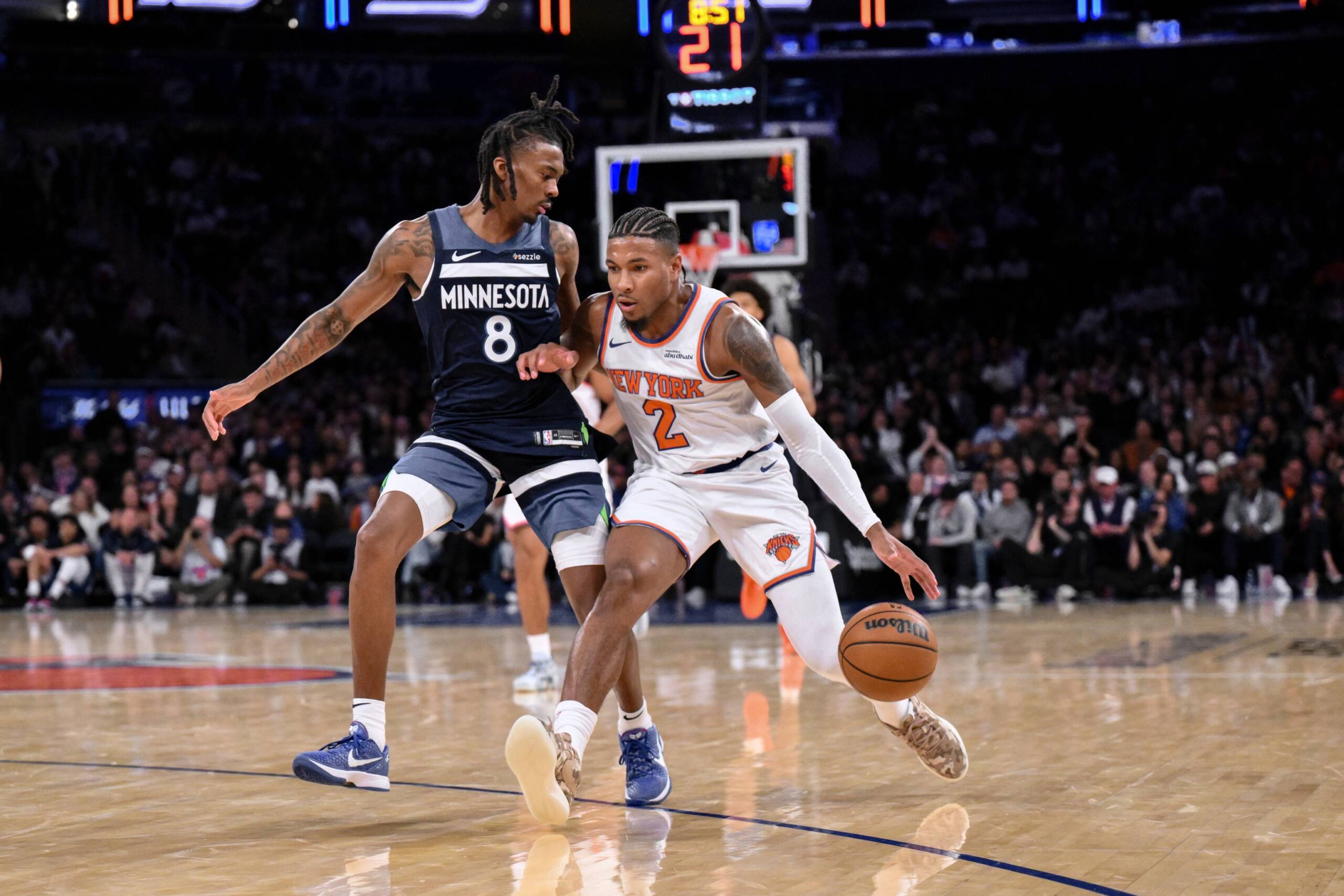 adukeMN's tweet card. Bones Hyland sat at media day with his arms folded on the table. A reporter asked about Minnesota Timberwolves President of Basketball Operations Tim