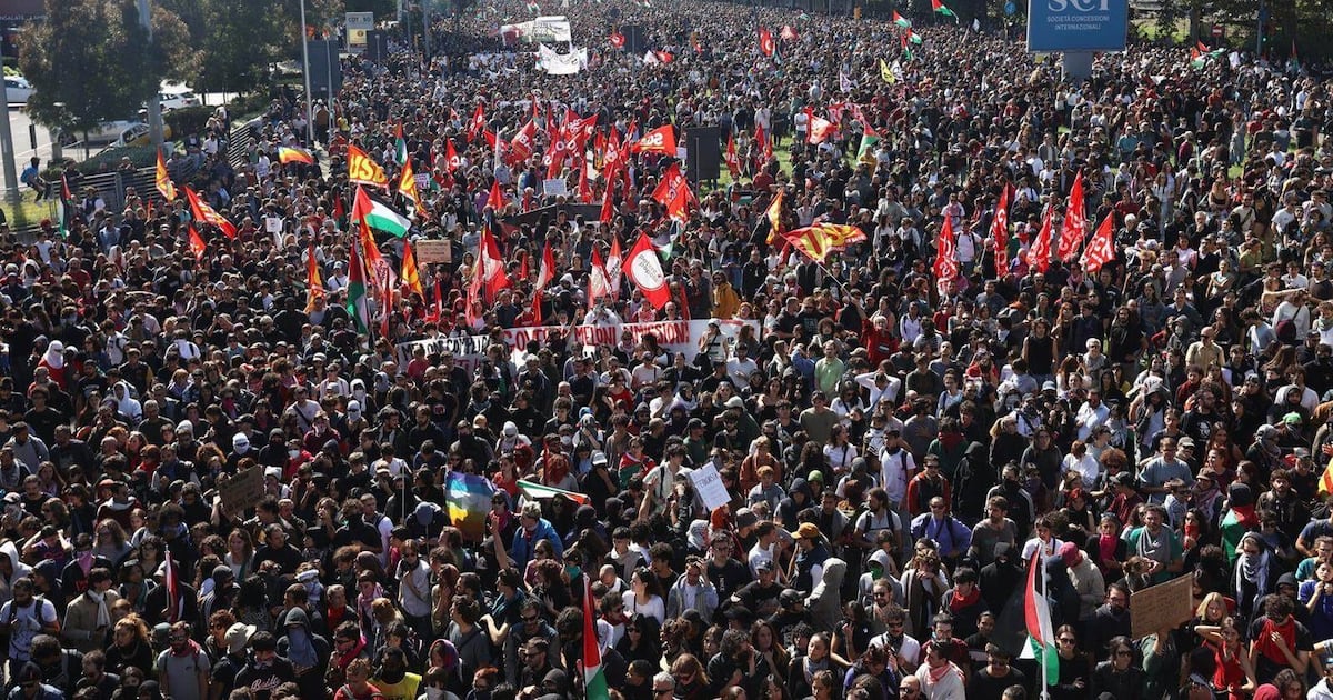 CTVNews's tweet card. More than two million people across Italy rallied in over 100 cities Friday for a one-day general strike to support the residents of Gaza and a humanitarian aid mission, Italy’s largest union said.