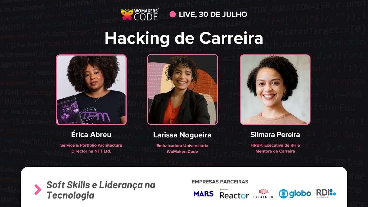 womakerscode's tweet card. Soft Skills e Liderança