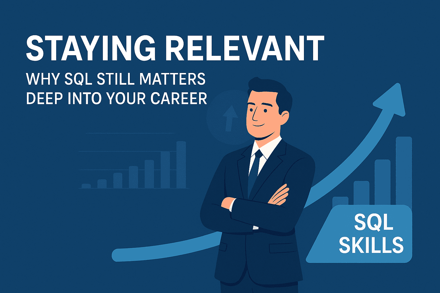 heyAI2sql's tweet card. Worried about career relevance? Learn why SQL skills are crucial even for experienced pros and discover how AI tools can help you upskill SQL quickly and effectively.