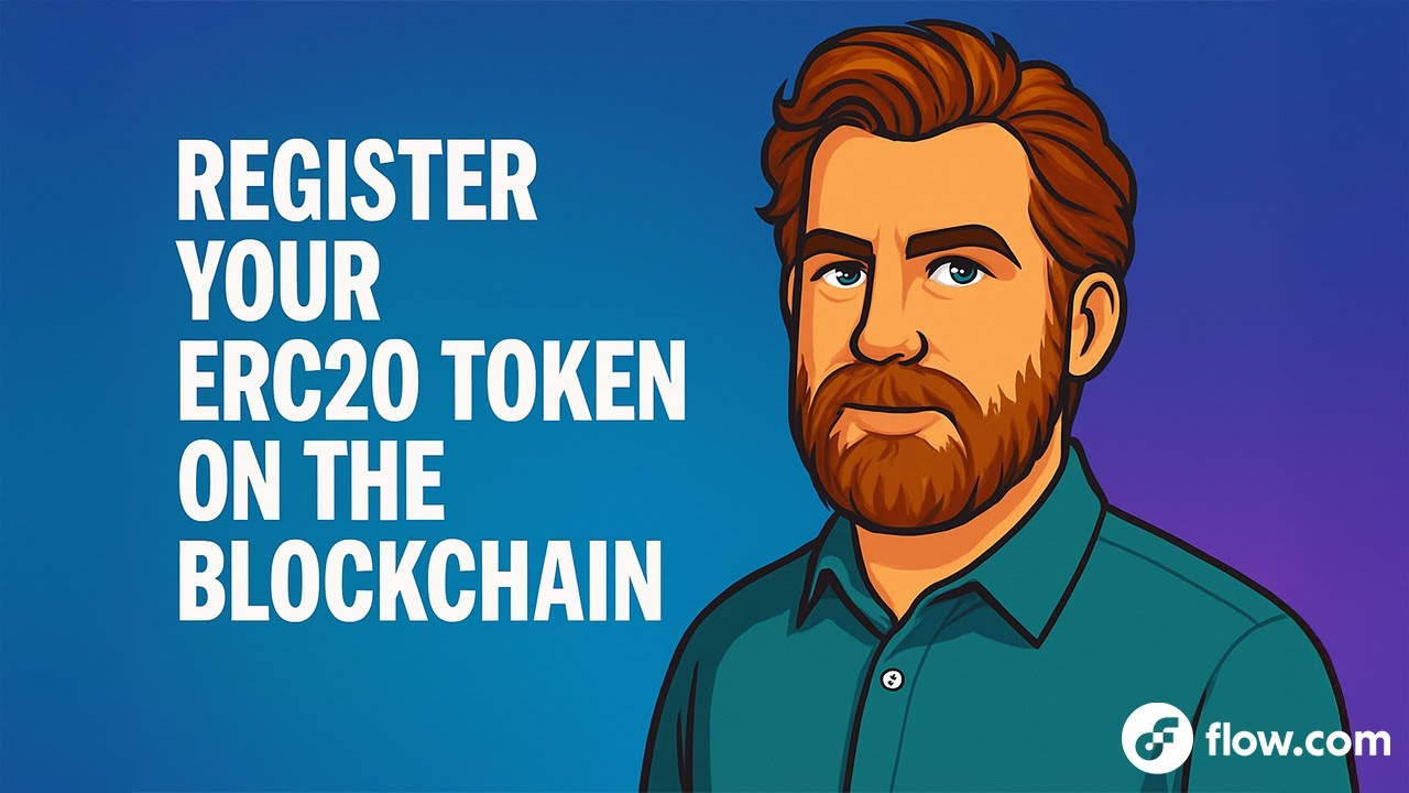 flow_blockchain's tweet card. Register Your ERC20 Token on the Blockchain