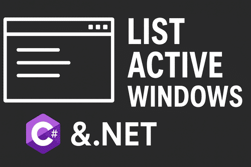 TechinDeep's tweet card. Introduction Today we will demonstrate how to obtain Active Windows using C# inside a WPF project. Full Source Code is available at: DevInDeep/Active Windows (github.com) Introduction As software...