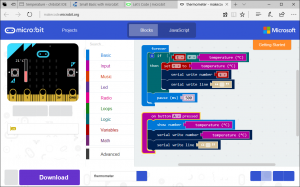 Small_Basic's tweet card. BBC micro:bit is a small board computer for kids.   Today I'd like to introduce two programs that communicate between a micro:bit and a PC. The...