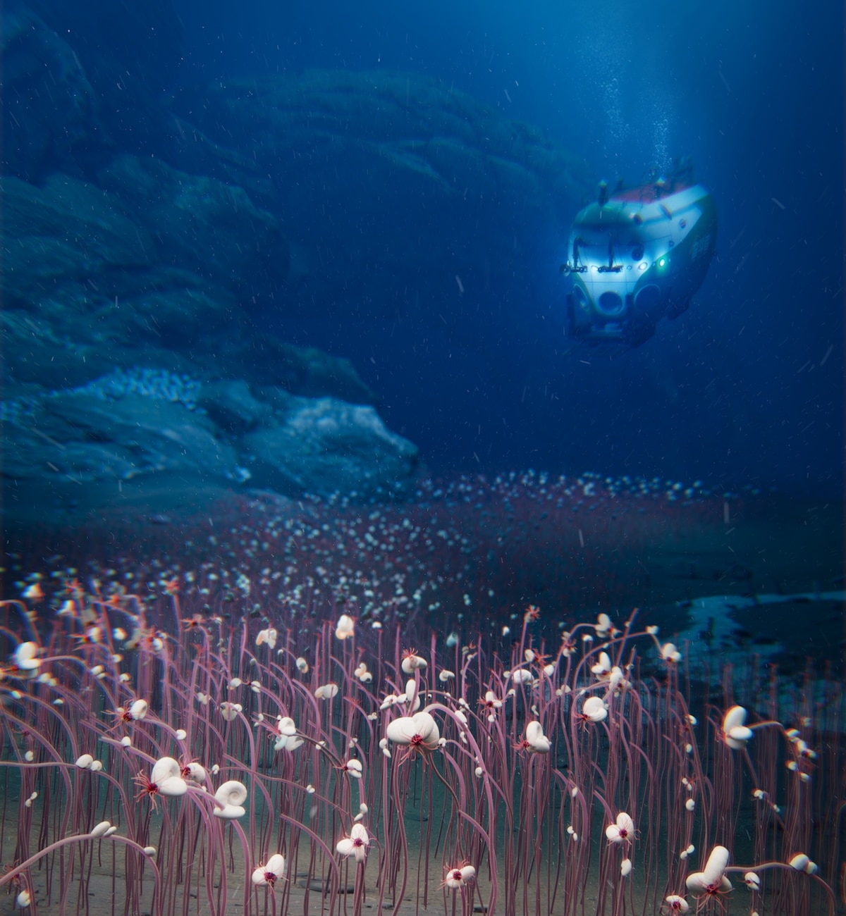 EcoWatch's tweet card. Thousands of mollusks and worms have been discovered by a Chinese submersible in the Mariana Trench, almost six miles below sea level.