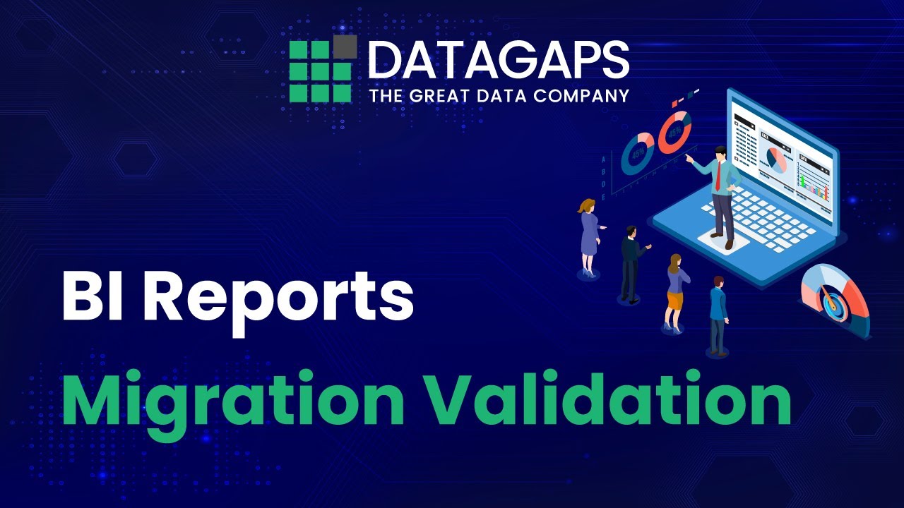 DatagapsTeam's tweet card. BI Reports Migration Validation