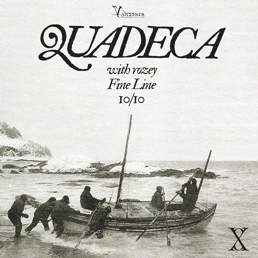 FineLineMPLS's tweet card. On October 10, 2025 at the Fine Line in Minneapolis, Quadeca with rozey.