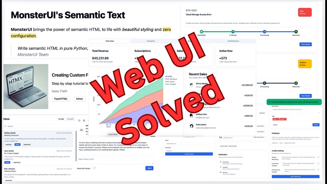 felixjimenez09's tweet card. MonsterUI: Beautiful Python Web Apps in Minutes